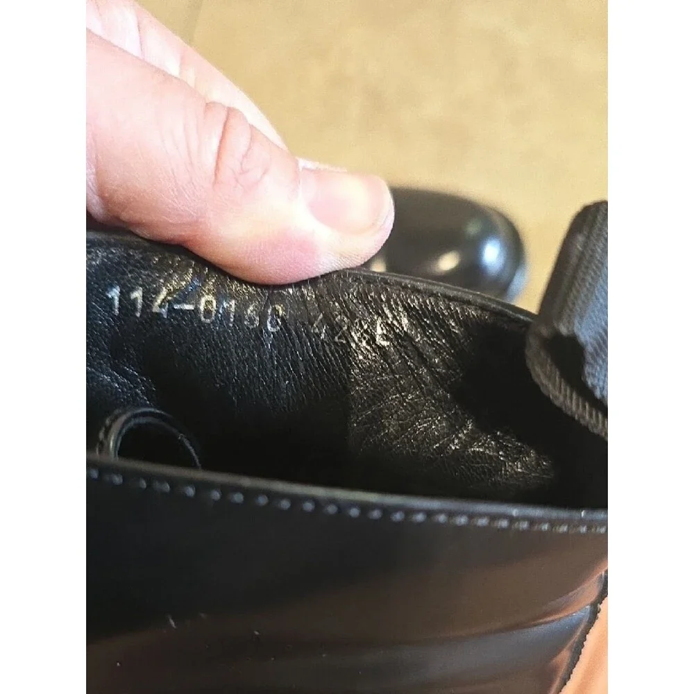 Gucci Men's Black Leather Chukka Boots Mens 42.5 E. Fits Like 9 - 9.5